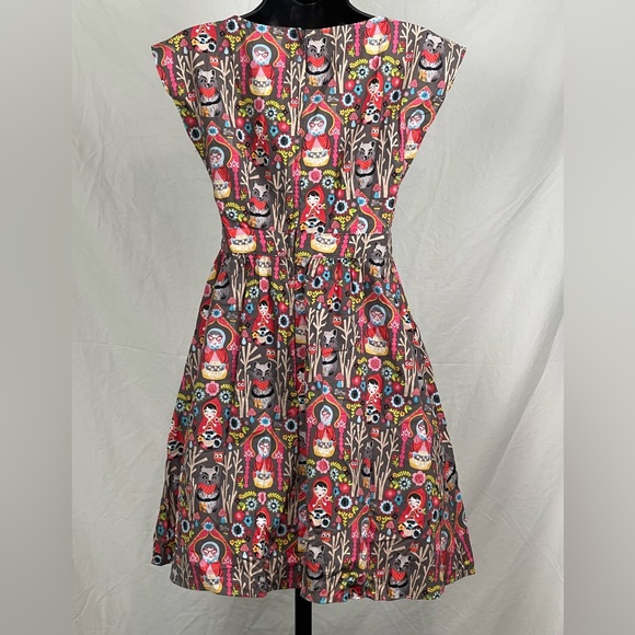 Retrolicious Little Red Riding Hood Matryoshka Doll Dress XS - Picture 3 of 5